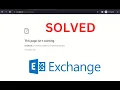 How to Fix HTTP ERROR 500 in ECP after Login Exchange Server 2019