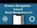 React Navigation v4 0 Drawer Navigation Tutorial