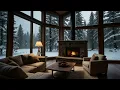 Download Lagu No Ads Fireplace Blizzard ASMR - Snow Storm Sound Sleep With Fireplace Burning For Deep Sleeping