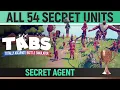 Totally Accurate Battle Simulator - All 54 Secret Units Secret Agent Guide TABS