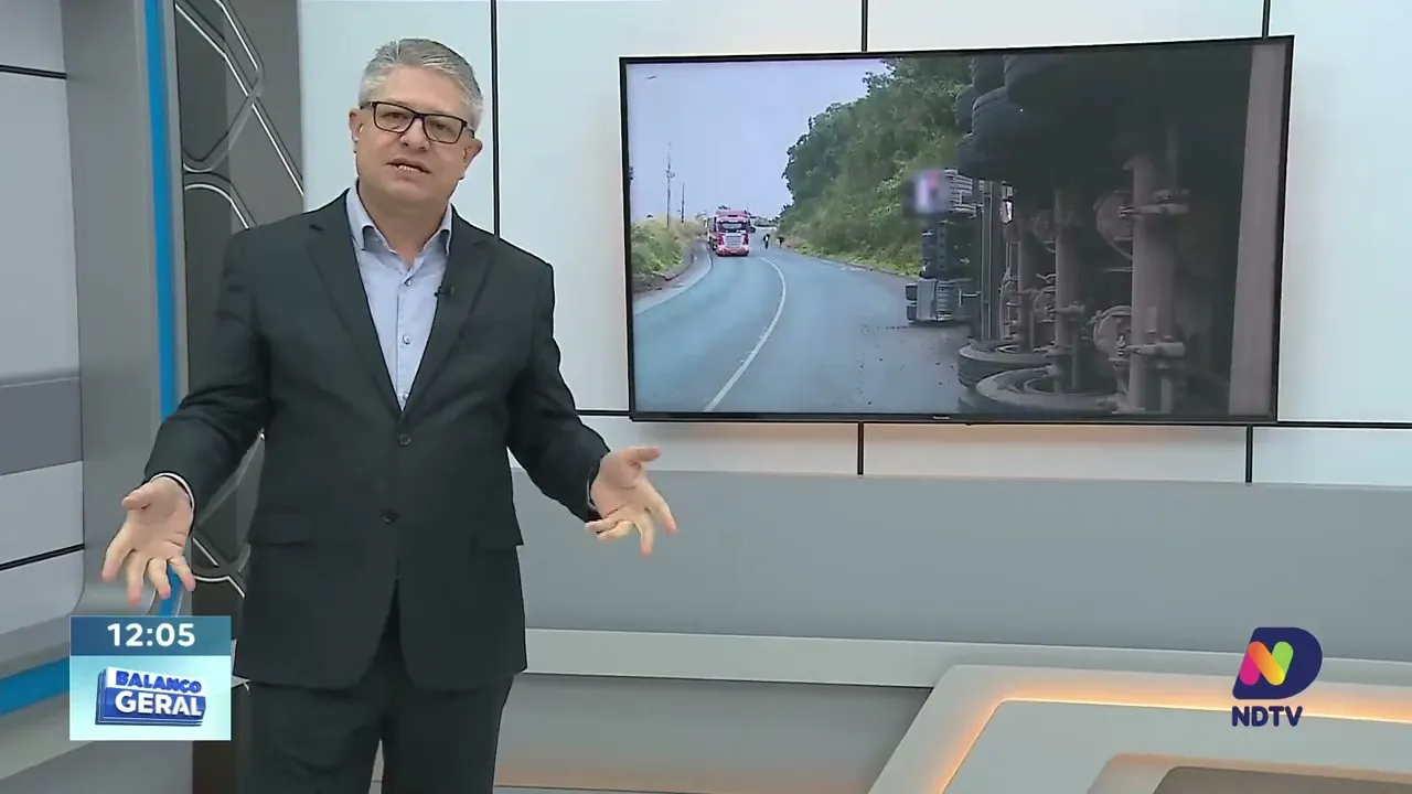 Contorno Viário Oeste em Chapecó tem trânsito lento após dois acidentes