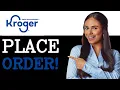 How To Place Order For Pickup On Kroger 2025