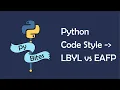 Error Handling in Python EAFP vs LBYL - which code style is more Pythonic