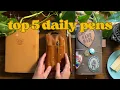 Download Lagu ✨ ✒️My top 5 fountain pens for Everyday use | my daily writers | Pilot, Platinum, Benu