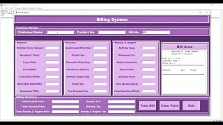 Supermarket Billing System In Python GUI MJ TECHNICAL SOLUTION