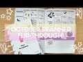 October Flip-Through in My Passion Planner and Mini Happy Planner How I Used my Planners