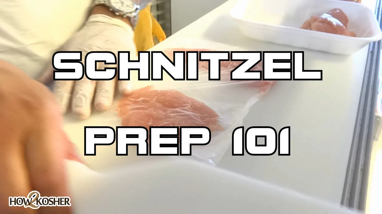 How Kosher Chicken Schnitzel Guys Cutlets are Prepared in Israel      