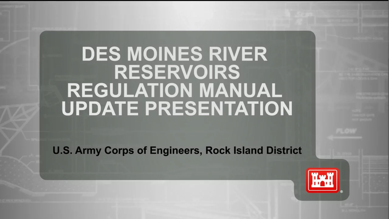 DesMoines River Regulation Manual Update