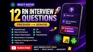 12 React Native Interview Questions Fresher Senior Must Know in 2026