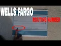 What Is Wells Fargo Routing Number