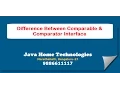 difference between comparable and comparator inter