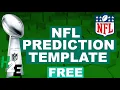 NFL Playoffs Prediction Template in Google Sheets -