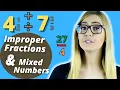 Mixed Numbers Improper Fractions