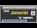 Constructor Function in JavaScript - Part