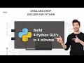 Build 4 python GUI apps in 4 minutes PyUiBuilder tutorial Tkinter tutorial