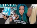 COLOR COMPARE swatches 7 different BLUE HAIR DYES
