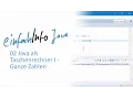 02 Java als Taschenrechner I - Ganze Zahlen