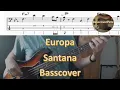 Download Lagu Santana with Europa. Bass Cover Score Tabs Chords Transcription