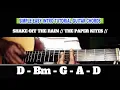 SHAKE OFF THE RAIN // THE PAPER KITES // SIMPLE EASY INTRO TUTORIAL GUITAR CHORDS