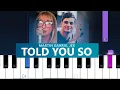 Download Lagu Martin Garrix, Jex - Told You So (Piano Tutorial)