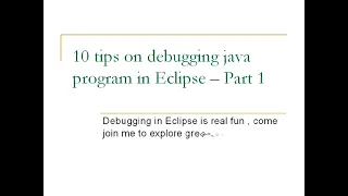 10 Practical Tips to Debug a Java Program in Eclipse IDE