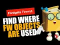 Find where Firewall objects are used