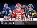 NFL Playoff Picture Schedule Bracket Matchups Dates And Times For 2021 AFC Playoffs