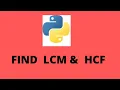 Python program to find LCM HCF of two numbers How to find LCM GCD for 2 numbers