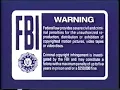 Blue FBI Warning Screens 2000-2003