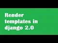 Django 2 0 Tutorial for Beginners - 9