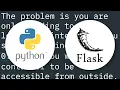 Deploying a minimal flask app in docker - server connection issues