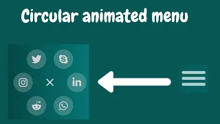 Circular Navbar Menu using HTML and CSS 3 Animated Circular Menu
