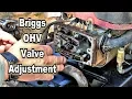 DIY How to adjust the valves on a Craftsman Briggs 17 5HP OHV Engine