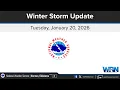 Winter Storm Update - January 20 2026