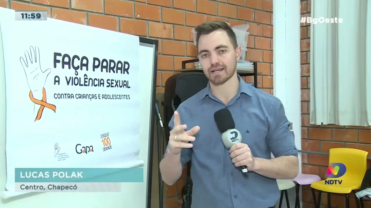 Gapa realiza oficina com alunos sobre campanha contra a violência sexual