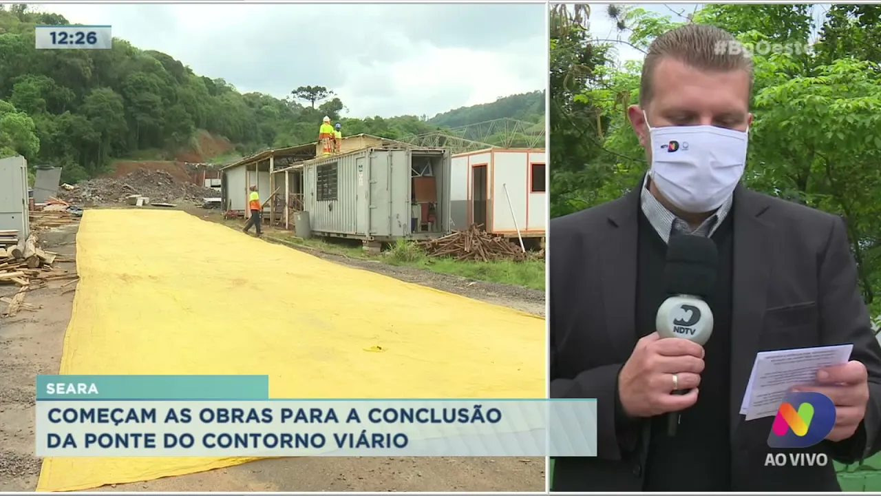 Começam as obras para a conclusão da ponte do Contorno Viário de Seara