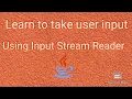 How To Take User Input Using InputStreamreader ProgrammingWithKmRk