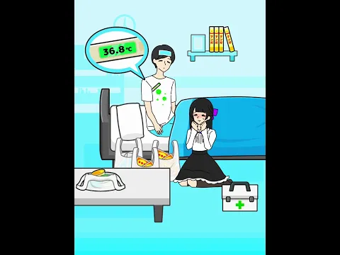 Help the girl her boyfriend has fever 🤒 #shorts #gaming #youtubeshorts #viralshorts