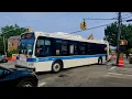 MTA Bus Q47 Bus Traveling Up A Two-Way One Lane Street