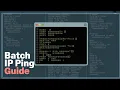 how to write a batch file to ping multiple ip addresses by single batch file