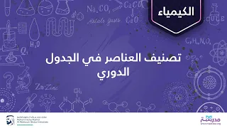 تصنيف العناصر في الجدول الدوري الكيمياء مقدمة إلى الجدول الدوري 