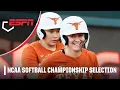 Selection Sunday Texas Longhorns are No 1 overall seed in NCAA Softball Tournament