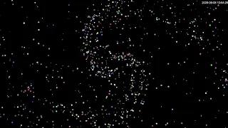 Black Hole Swallowing Particles | Particle Vortex, Deep Hum    黑洞吞噬粒子｜粒子漩涡，低沉嗡鸣声