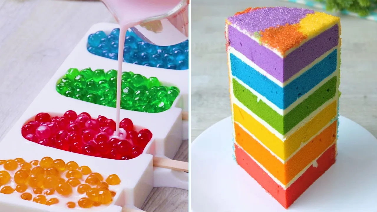 TOP YUMMY Colorful Cake Decorating Ideas   Rainbow Cakes By Hoopla Recipes