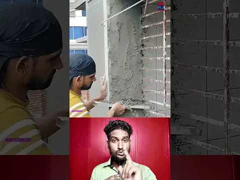 🛠️ একাই দেয়াল প্লাস্টার করার সহজ ও স্মার্ট পদ্ধতি!👍 #ytshorts #shortsfeed #tipsandtricks #mrrjmalik