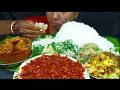 Download Lagu EATING SPICY 🔥 CHICKEN CURRY, FISH BHARTA, CHINDI FRY, THREE BHARTA, EATING SHOW, MUKBANG, ASMR