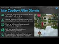 Hurricane Prep Week Use caution after the storm