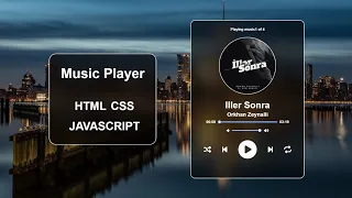 Create Custom Music Player in HTML CSS and JavaScript html css js tutorial