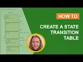 How to Create a State Transition Table