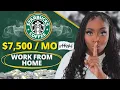 Starbucks Has SECRET Remote Jobs Paying 7 No Degree Needed
